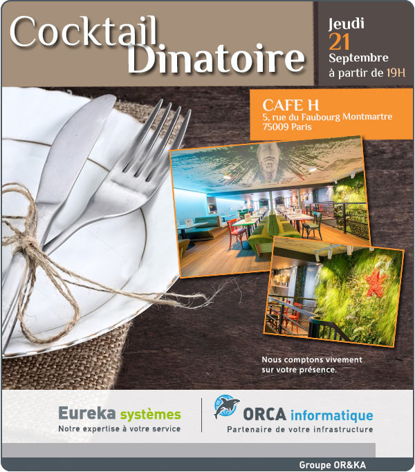 Cocktail dinatoire - Jeudi 21 Septembre 2017 - CAFE H - Paris